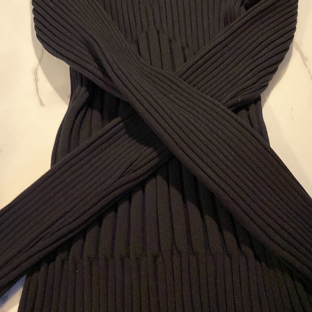 Skin tight black turtleneck - M - Picture 5 of 7